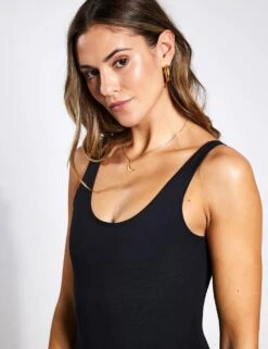Scoop Unitard - Black 9 Scoop Unitard - Black -The Sports Edit Girlfriend Collective Scoop Unitard JOA624 Black 0045
