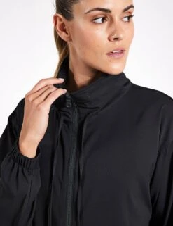 Sideline Full-Zip Windbreaker - Black -The Sports Edit Girlfriend Collective Sideline Windbreaker Full Zip 6007 JB BLACK 0028