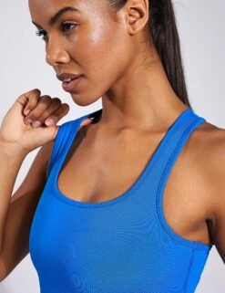 Tipped Paloma Bra - Nautical Blue -The Sports Edit Girlfriend Collective TIPPED PALOMA BRA 1039 NAUTICAL BLUE 0025