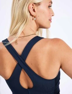 Zoe Tank - Midnight -The Sports Edit Girlfriend Collective ZOE TANK FLOAT 1024 TC MIDNIGHT 0019