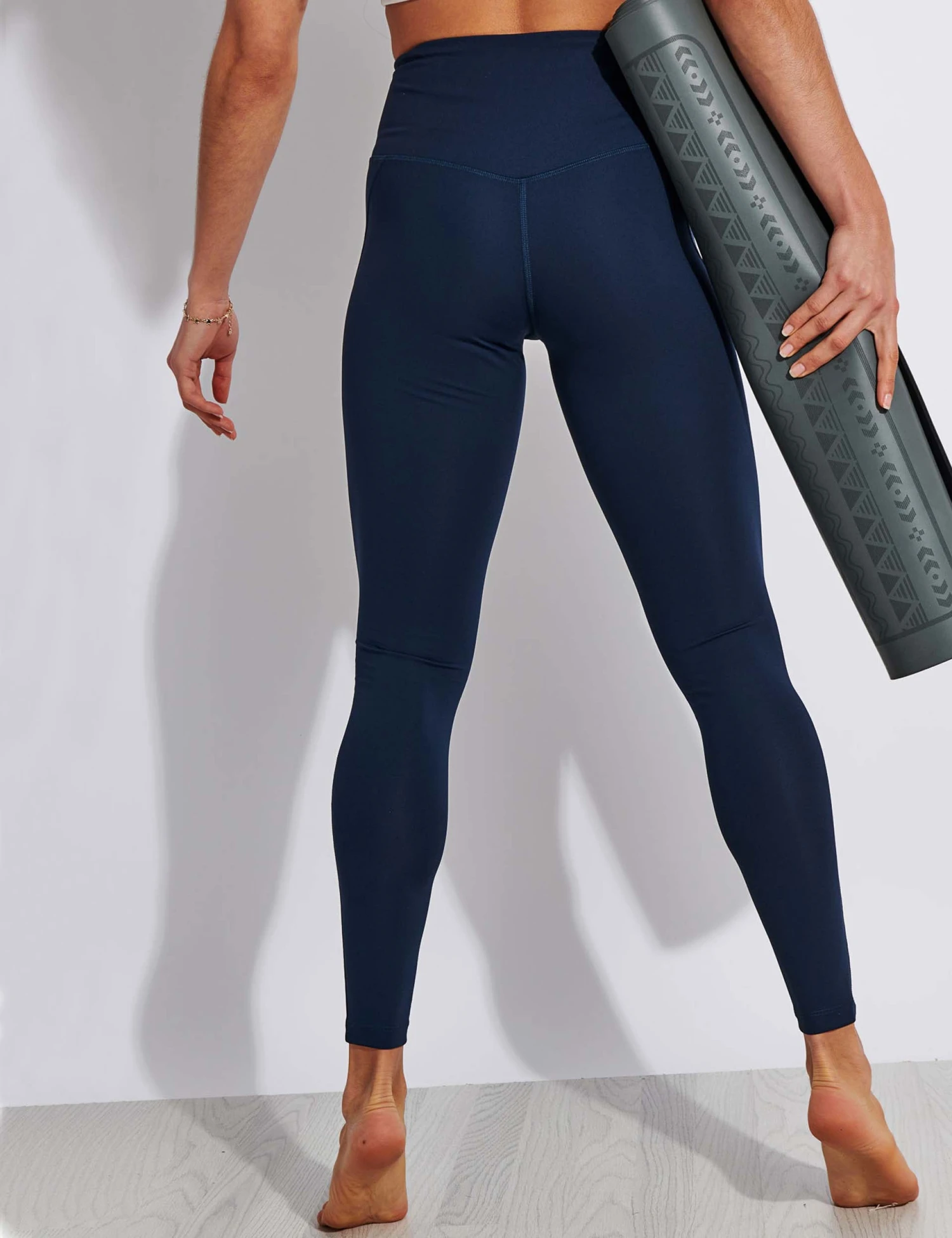 Compressive High Waisted Legging - Midnight 4 Compressive High Waisted Legging - Midnight - Image 2