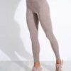 FLOAT High Waisted Legging - Cocoon Heather -The Sports Edit Girlfriend Gc Float Seaml High rise Legging Long Heather Cocoon 0001