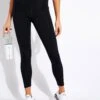 High Waisted 7/8 Pocket Legging - Black