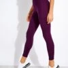 High Waisted 7/8 Pocket Legging - Plum
