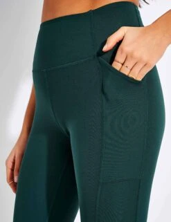 High Waisted Pocket Legging - Moss -The Sports Edit Girlfriend POCKET LEGGING HIGH RISE Long 4016 GG MOSS 0021