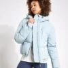 Stormwear Hooded Cropped Puffer - Light Mint -The Sports Edit Goodmove CROP PUFFER JACKET 5829 LIGHT MINT 0005