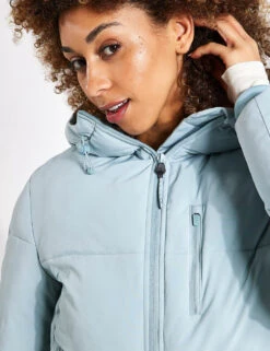 Stormwear Hooded Cropped Puffer - Light Mint -The Sports Edit Goodmove CROP PUFFER JACKET 5829 LIGHT MINT 0024