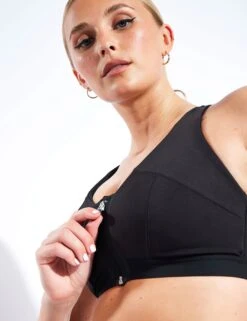 Extra High Impact Non Wired Zip Front Sports Bra A-E -The Sports Edit Goodmove Extra High Impact Non Wired Sports Bra Zip front A E T336372 Black 0031