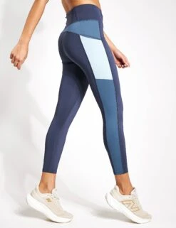 Go Move Printed 7/8 Gym Leggings - Medium Blue Mix