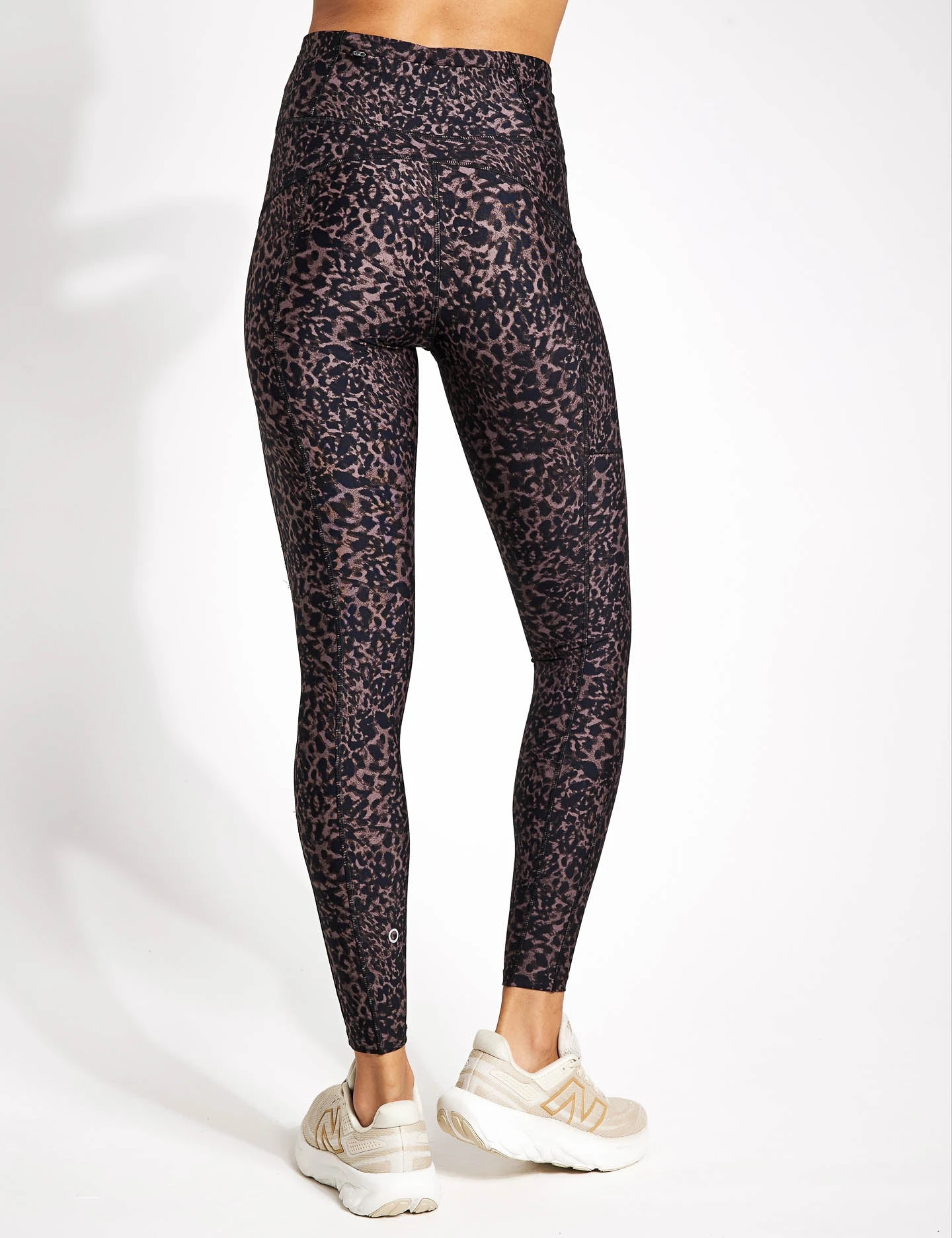 Go Move Printed High Waisted Gym Leggings - Brown Mix 6 Go Move Printed High Waisted Gym Leggings - Brown Mix - Image 4