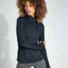 Funnel Neck Half Zip Running Top - Black -The Sports Edit Goodmove Half Zip Run Top Black T51 5231 Black 0006