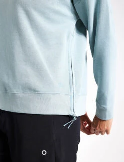 Cotton Rich Mesh Panel Sweatshirt - Light Mint -The Sports Edit Goodmove MESH PANEL SWEATSHIRT 5945 LM LIGHT MINT 0004