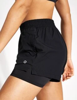 Layered Stormwear Shorts - Black 10 Layered Stormwear Shorts - Black -The Sports Edit Goodmove NEW DOUBLE LAYER SHORT 5983 BLA 0002