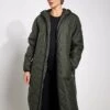Stormwear Fleece Lined Longline Parka - Dark Olive 1 Stormwear Fleece Lined Longline Parka - Dark Olive -The Sports Edit Goodmove Quilted Parka T51 5499 DO DARK OLIVE 0003