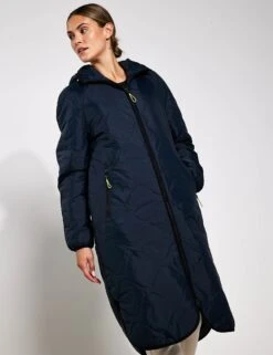 Stormwear Fleece Lined Longline Parka - Midnight Navy -The Sports Edit Goodmove Quilted Parka T51 5499 MIDNIGHT NAVY 0012