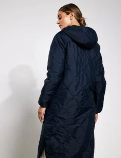 Stormwear Fleece Lined Longline Parka - Midnight Navy -The Sports Edit Goodmove Quilted Parka T51 5499 MIDNIGHT NAVY 0017
