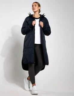 Stormwear Fleece Lined Longline Parka - Black 12 Stormwear Fleece Lined Longline Parka - Black -The Sports Edit Goodmove Quilted Parka T51 5783 BLACK 0023