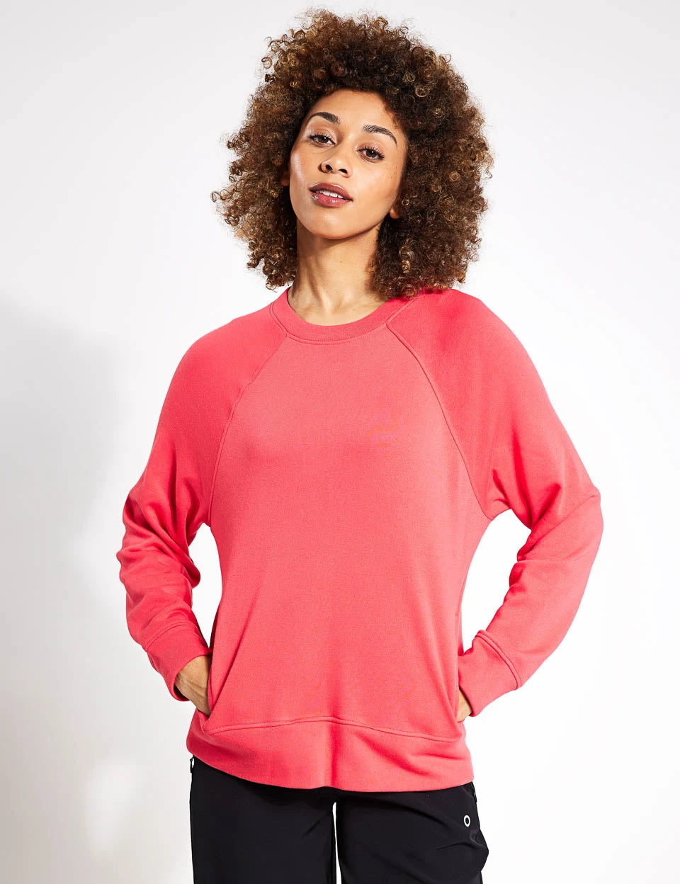 Cotton Rich Crew Neck Sweatshirt - Strawberry 3 Cotton Rich Crew Neck Sweatshirt - Strawberry