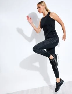 Scoop Neck Racer Back Vest Top - Black -The Sports Edit Goodmove Scoop Neck Racer Back Vest Top T515161 Black 0002