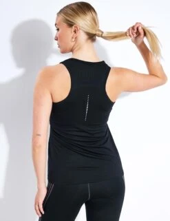 Scoop Neck Racer Back Vest Top - Black -The Sports Edit Goodmove Scoop Neck Racer Back Vest Top T515161 Black 0003