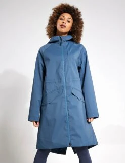 Stormwear Waterproof Hooded Longline Parka - Dark Airforce 11 Stormwear Waterproof Hooded Longline Parka - Dark Airforce -The Sports Edit Goodmove WATERPROOF PARKA 5334A DARK AIRFORCE 0023