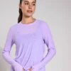 Hoka Airolite Run Long Sleeve - Aster Flower 1 Hoka Airolite Run Long Sleeve - Aster Flower -The Sports Edit Hoka Airolite Run Long Sleeve Aster Flower 1151083 ARFS 0004