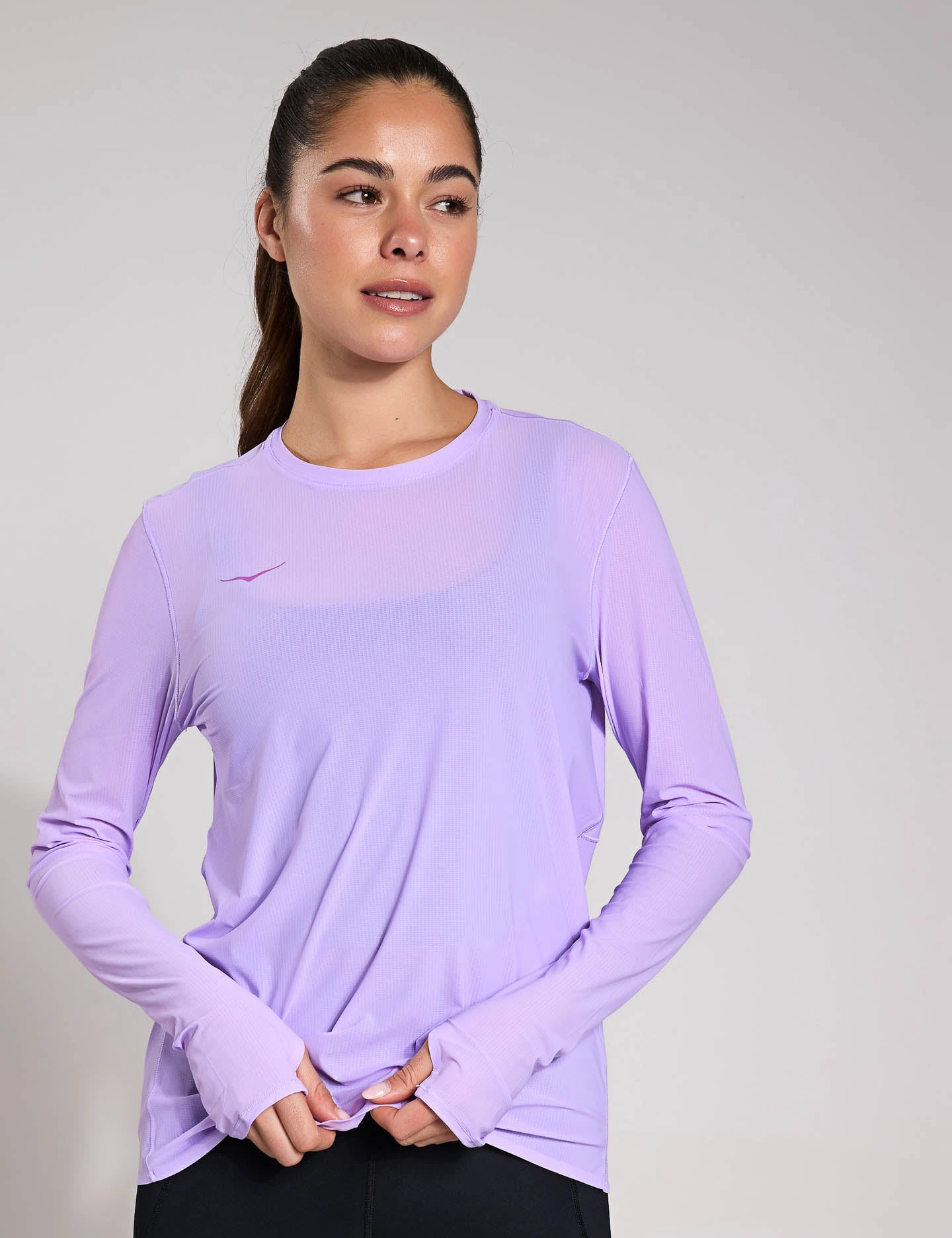 Hoka Airolite Run Long Sleeve - Aster Flower 3 Hoka Airolite Run Long Sleeve - Aster Flower