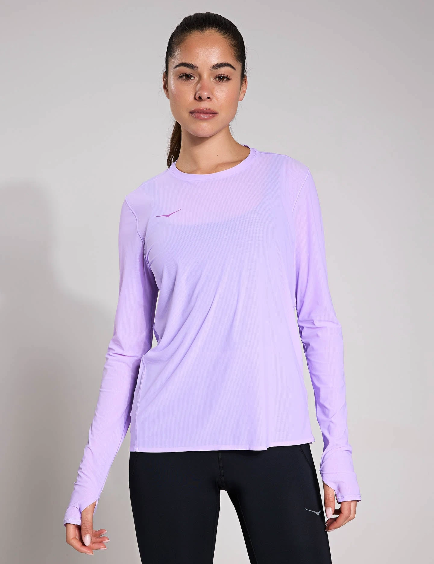 Hoka Airolite Run Long Sleeve - Aster Flower 7 Hoka Airolite Run Long Sleeve - Aster Flower - Image 5