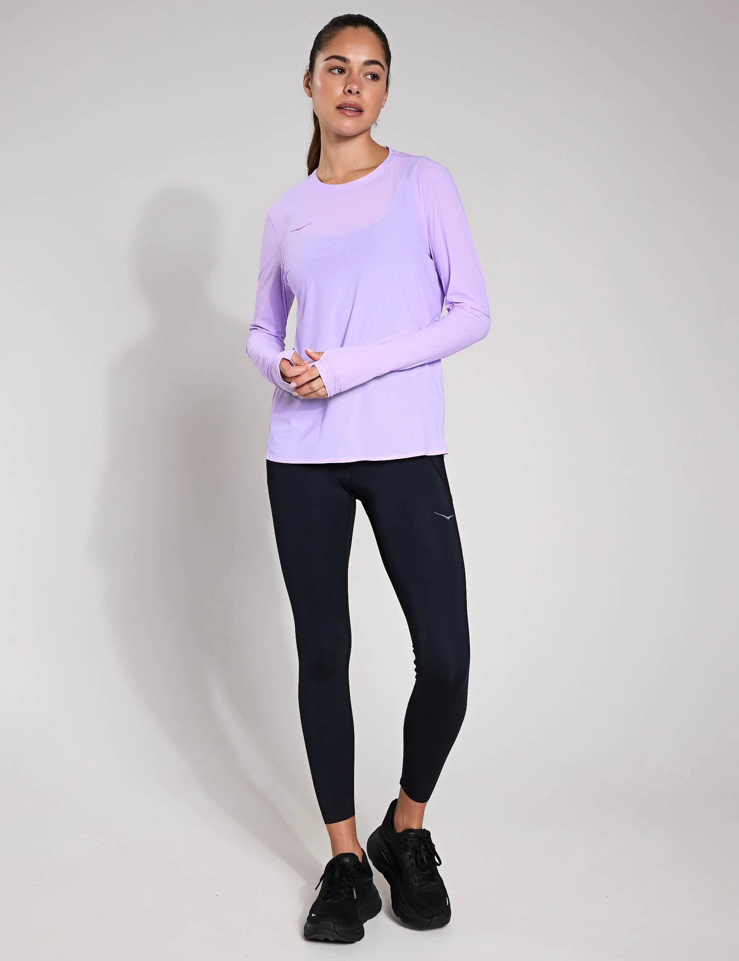 Hoka Airolite Run Long Sleeve - Aster Flower 8 Hoka Airolite Run Long Sleeve - Aster Flower - Image 6