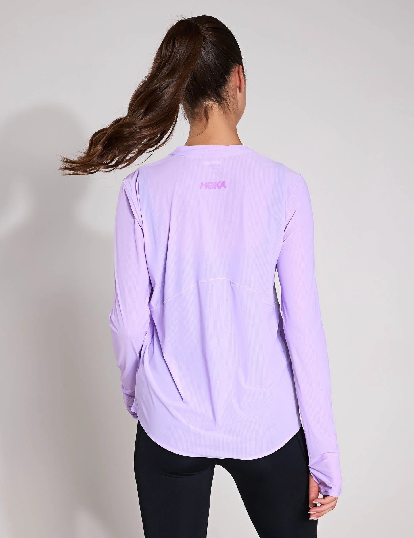 Hoka Airolite Run Long Sleeve - Aster Flower 4 Hoka Airolite Run Long Sleeve - Aster Flower - Image 2