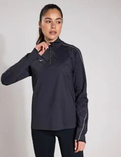 Hoka GlideTech Quarter Zip - Black