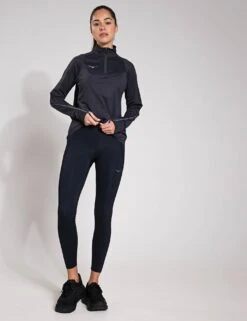 Hoka GlideTech Quarter Zip - Black -The Sports Edit Hoka GlideTech Quarter Zip Black 1164155 BLKS 0008