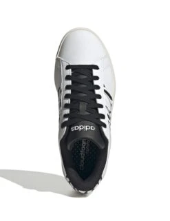 ADIDAS Grand Court 2.0 Shoes - Cloud White/Core Black -The Sports Edit JS2882 3 FOOTWEAR Photography Top Portrait View white