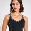 Amara Sports Bra - Black/White 1 Amara Sports Bra - Black/White -The Sports Edit LILYBOD AMARA sports bra Black White LC121 C23 BL 0010