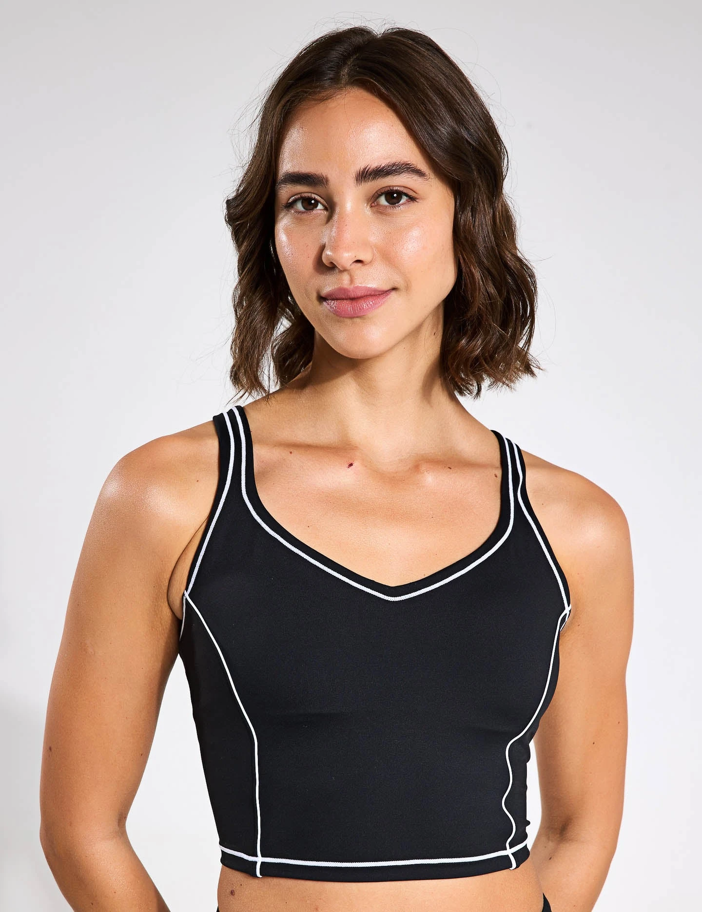 Amara Sports Bra - Black/White 3 Amara Sports Bra - Black/White