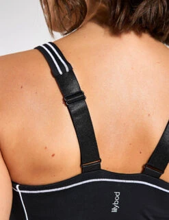 Amara Sports Bra - Black/White 8 Amara Sports Bra - Black/White -The Sports Edit LILYBOD AMARA sports bra Black White LC121 C23 BL 0042