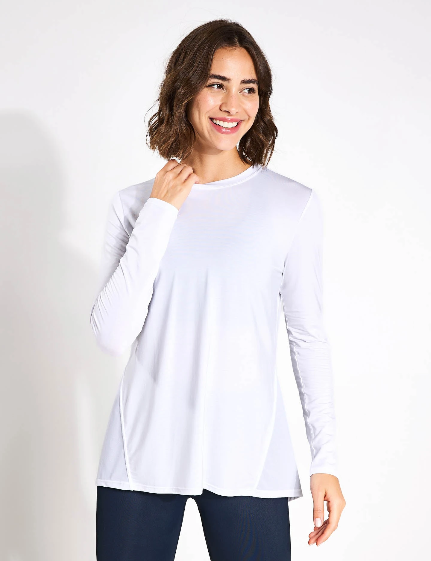Kendall Long Sleeve Top - White 3 Kendall Long Sleeve Top - White