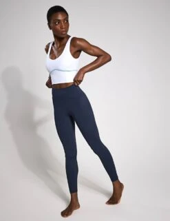 Ava Sports Bra - White/Light Blue -The Sports Edit Lilybod AVA Sports Bra White Light Blue LC72 WT 0003