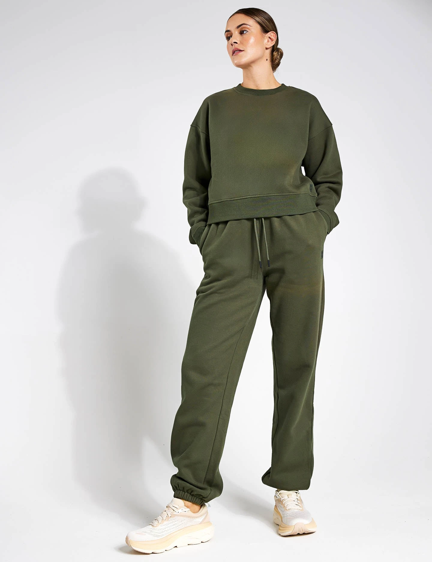 Becca Cropped Sweater - Olivine 5 Becca Cropped Sweater - Olivine - Image 3