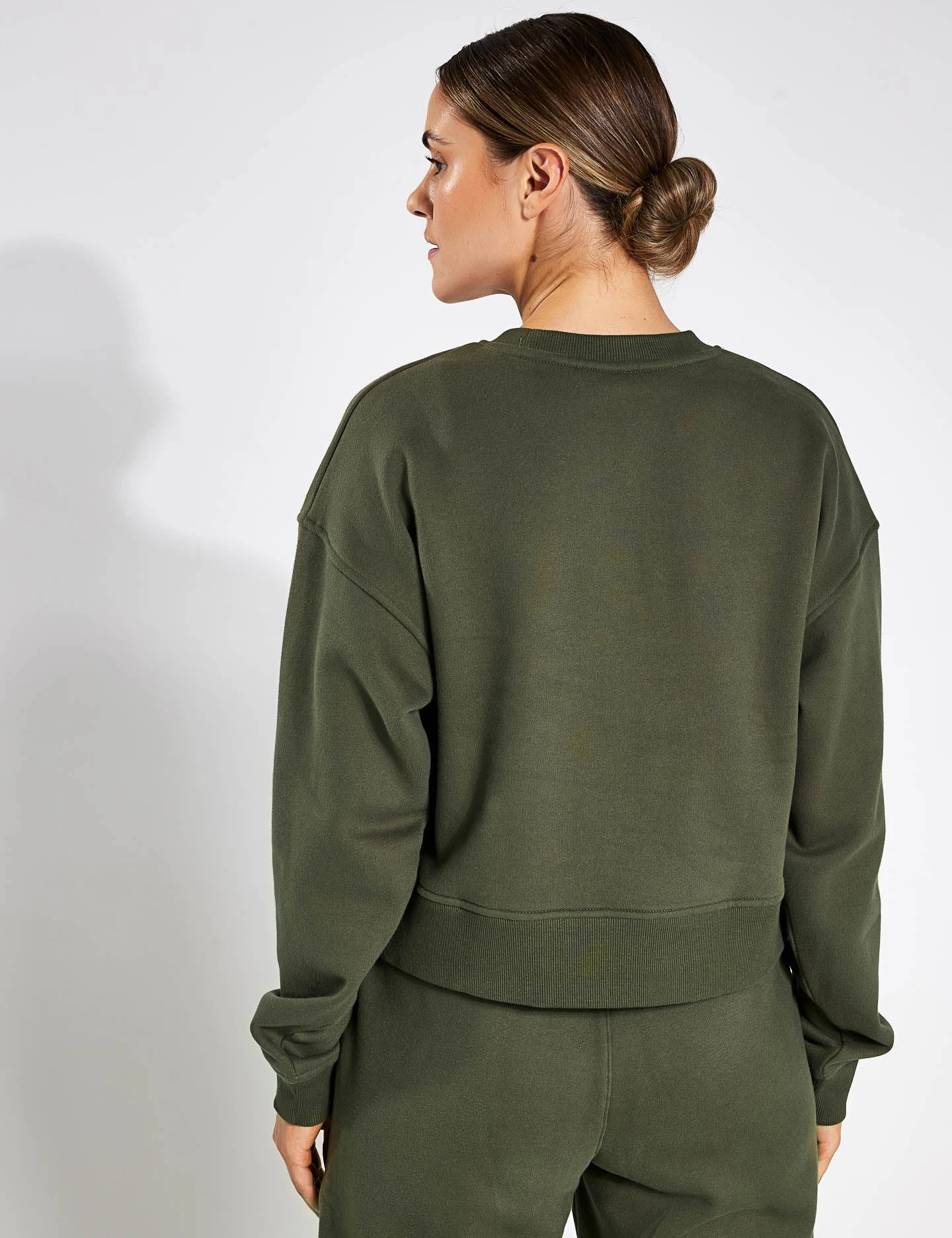 Becca Cropped Sweater - Olivine 4 Becca Cropped Sweater - Olivine - Image 2