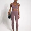 The Frankie Leggings Set - Grape -The Sports Edit Lilybod CHLOE Cloud Core Legging Grape SL 01 GRP 0001 1