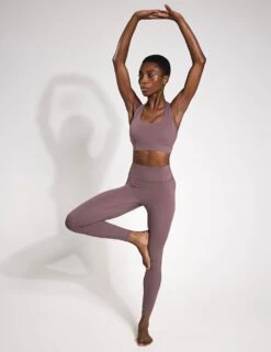 Chloe Cloud-Core Legging - Grape -The Sports Edit Lilybod CHLOE Cloud Core Legging Grape SL 01 GRP 0004