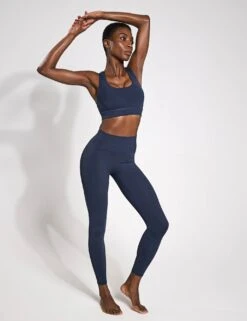 Chloe Cloud-Core Legging - Navy Blue -The Sports Edit Lilybod CHLOE Cloud Core Legging Navy Blue SL 01 NB 0002