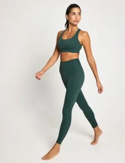 Frankie Cloud-Core Sports Bra - Deep Green -The Sports Edit Lilybod FRANKIE Cloud Core Sports Bra SC 22 DG Deep Green 0012