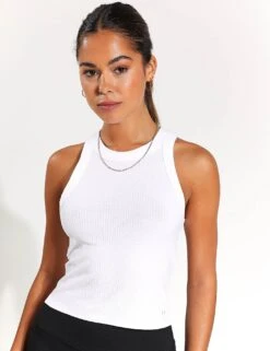 Harmony Tank Top - White Rib