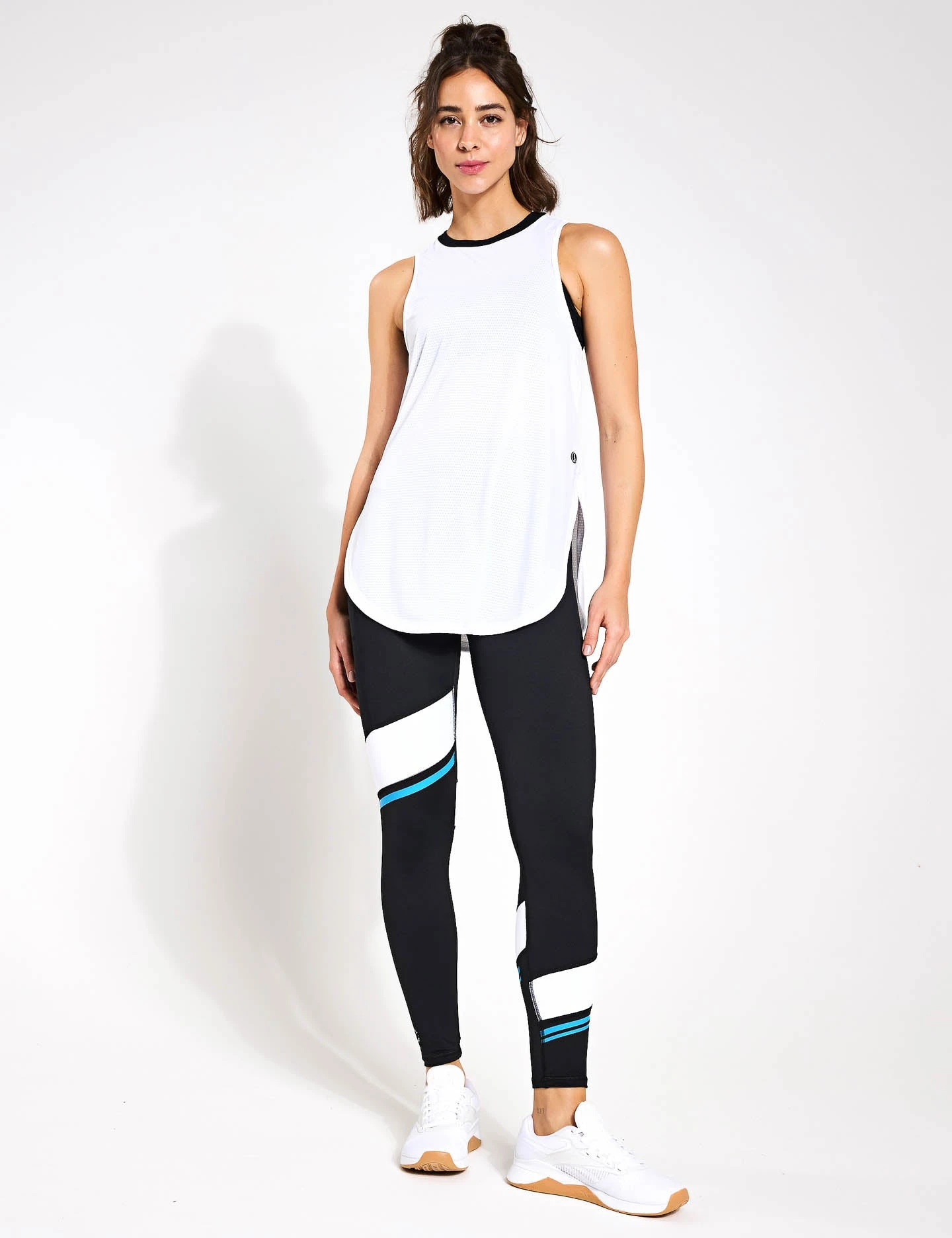 Hannah Full Length Legging - Black/Bright Blue 8 Hannah Full Length Legging - Black/Bright Blue - Image 6