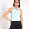 Harmony Ribbed Tank - Sage Green 2 Harmony Ribbed Tank - Sage Green -The Sports Edit Lilybod Harmony Ribbed Tank LT44 SG Sage Green 0001