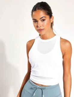 Kendall-XR Tank Top - Signature White -The Sports Edit Lilybod KENDELL TANK TOP XR LT60 W Signature White 0003