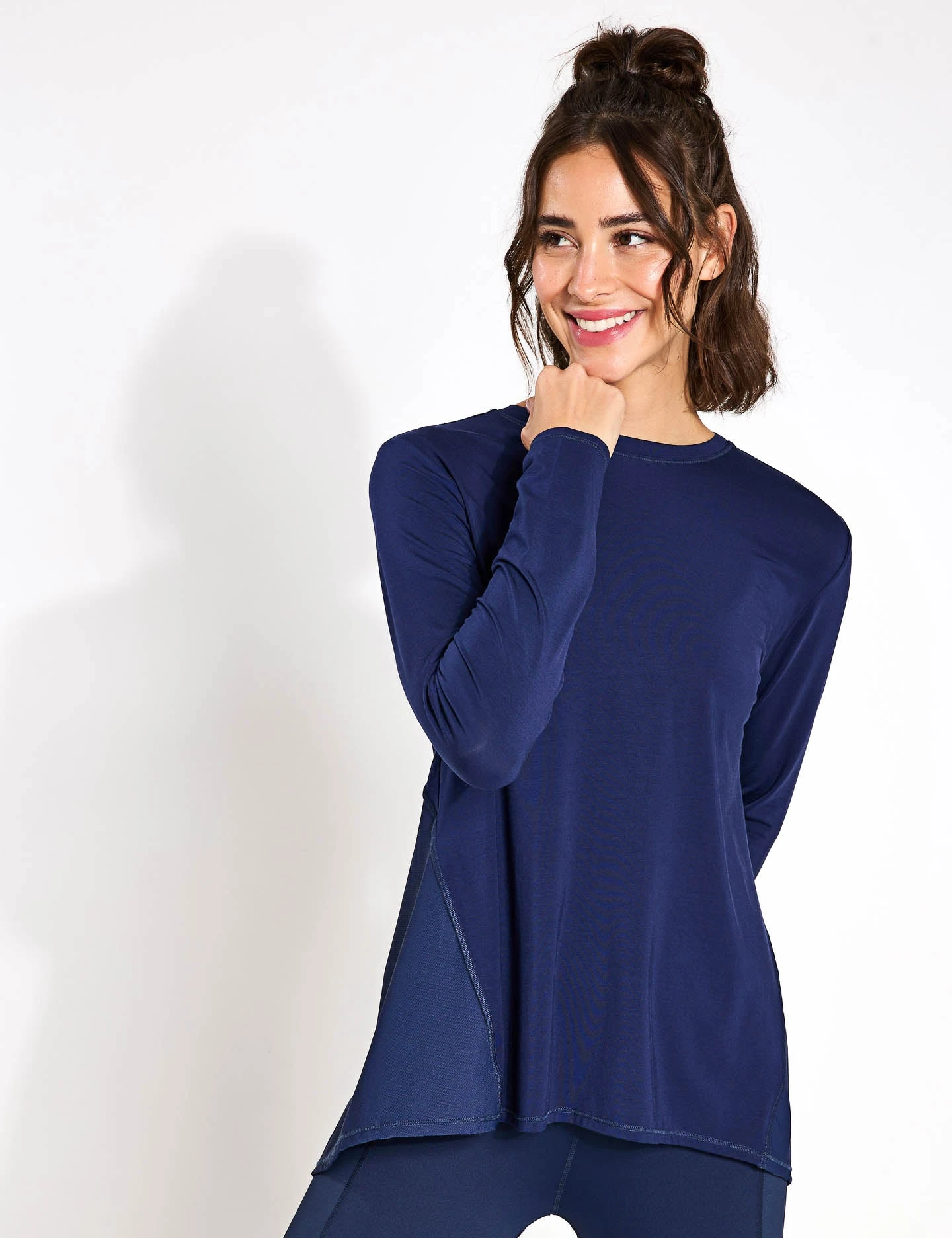 Kendall Long Sleeve Top - Navy 3 Kendall Long Sleeve Top - Navy