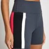 Limitless Short - Charcoal/Coral 1 Limitless Short - Charcoal/Coral -The Sports Edit Lilybod LIMITLESS Bike Short LS35 CHR Charcoal Coral 0002